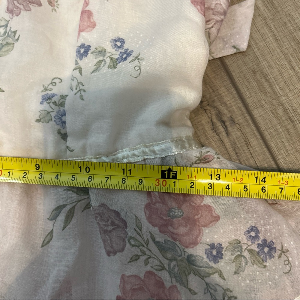 Gunne Sax Floral Dress Fairy Whimsy Romantic Feminine Coquette Lace Trim Size 13 - Picture 10 of 12